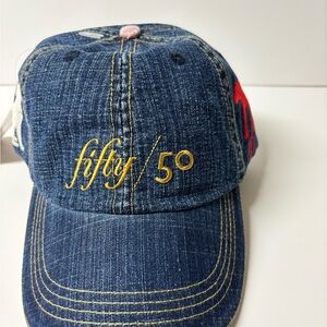 Denim Kids Cap with Embroidered Design Barkology new